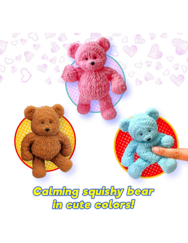JA-RU Jumbo Squishy Oso Azul Antiestrés 15x22cm