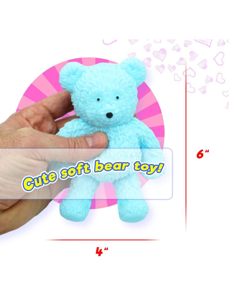 JA-RU Jumbo Squishy Oso Azul Antiestrés 15x22cm