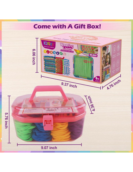 Kit de Telar de Tejer IQKidz para Manualidades - 224 Bucles