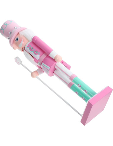 Soldado Cascanueces de Madera BESPORTBLE 38.5cm Rosa