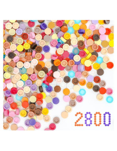 2800 Piezas Ladrillos Pixel Etarnfly 1x1 Multicolor