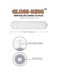 Cubiertas de Rodillo de Pintura ROLLINGDOG 15.24 cm - 10 Piezas 2