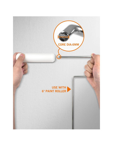 Cubiertas de Rodillo de Pintura ROLLINGDOG 15.24 cm - 10 Piezas