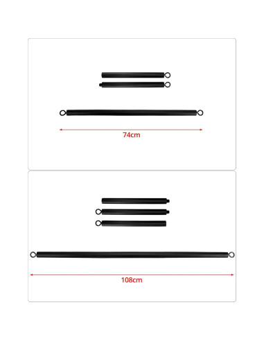 Barra de Resistencia QWORK 108cm Desmontable para Ejercicio