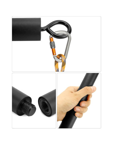 Barra de Resistencia QWORK 108cm Desmontable para Ejercicio