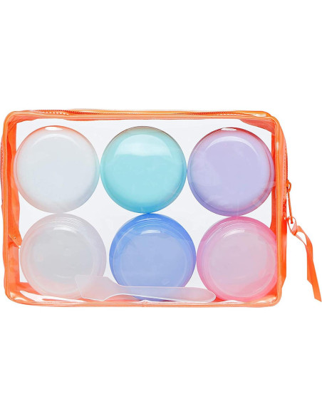 Contenedores de Aseo de Viaje VEAIDE 30 ml 6 Piezas a Prueba de Fugas