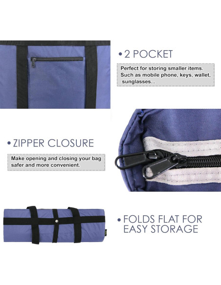 Bolsa Térmica BeeGreen Grande Aislada Impermeable Azul Marino