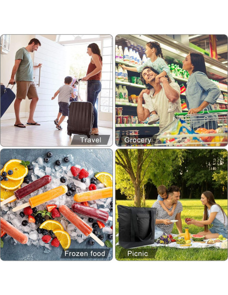 Bolsa Térmica BeeGreen Grande Aislada Impermeable Azul Marino