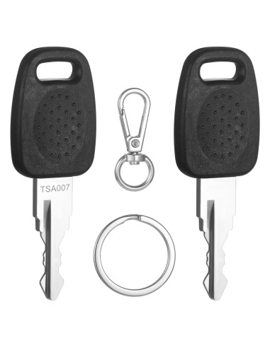 2 Llaves Maestras TSA 007 para Cerraduras de Equipaje Cogguepe