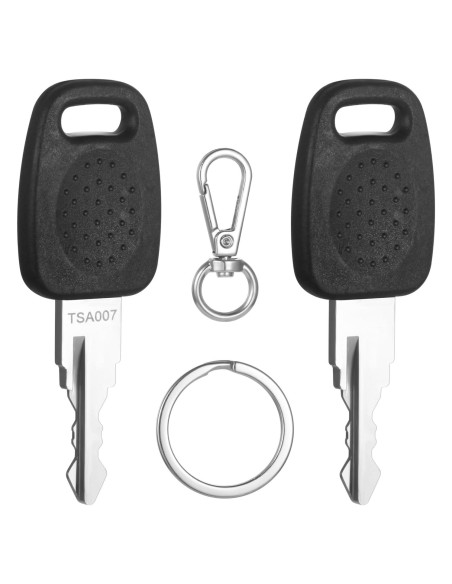2 Llaves Maestras TSA 007 para Cerraduras de Equipaje Cogguepe