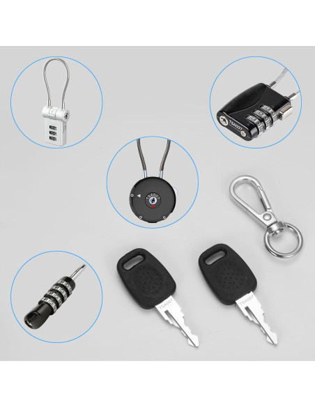 2 Llaves Maestras TSA 007 para Cerraduras de Equipaje Cogguepe