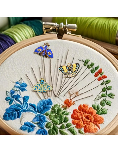 Guardapuntos Magnético Mariposa Meihangxinghuodianshang - 3 Piezas