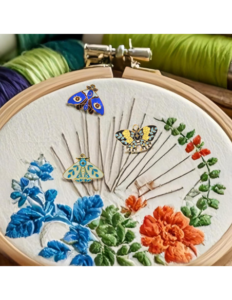 Guardapuntos Magnético Mariposa Meihangxinghuodianshang - 3 Piezas