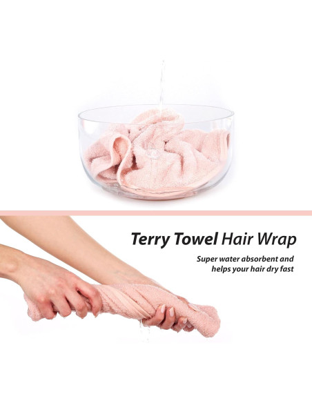 Gorro de Ducha Cacala para Mujeres - Toalla Absorbente 3 Piezas