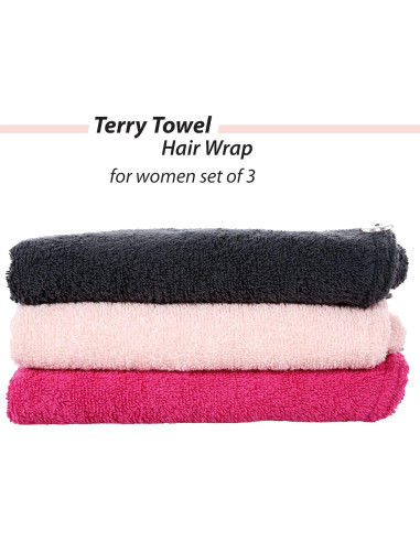 Gorro de Ducha Cacala para Mujeres - Toalla Absorbente 3 Piezas