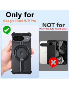 Funda sin marco NIFBANG para Google Pixel 9/9 Pro negra 2