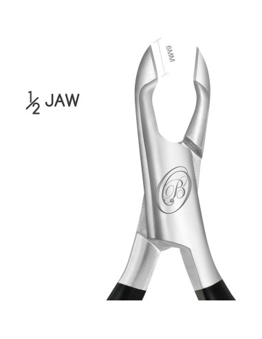 Cortador de Cutículas Blue Orchids con Empujador - Acero Inoxidable