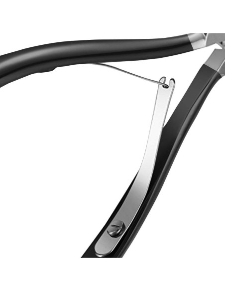 Cortador de Cutículas Blue Orchids con Empujador - Acero Inoxidable