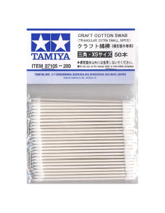 Hisopos de Algodón para Manualidades Tamiya 50 Piezas Triangular