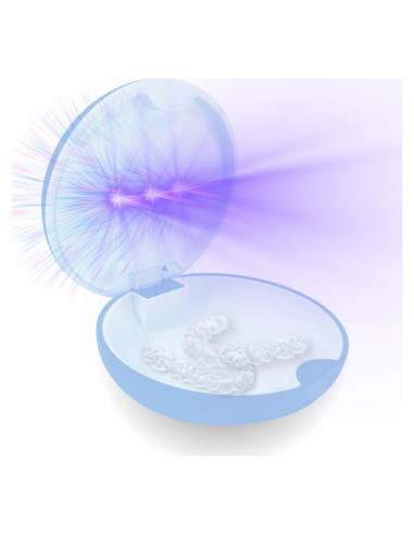 Estuche UVC Tare&co para Retenedor Invisalign Lila