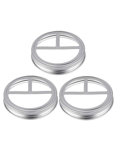 Tapa de frasco para cepillos de dientes SHOWERORO 3 piezas acero inoxidable