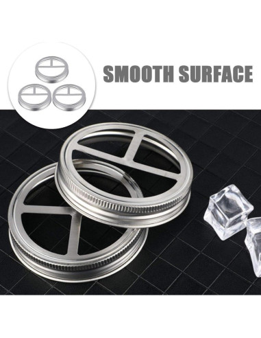 Tapa de frasco para cepillos de dientes SHOWERORO 3 piezas acero inoxidable