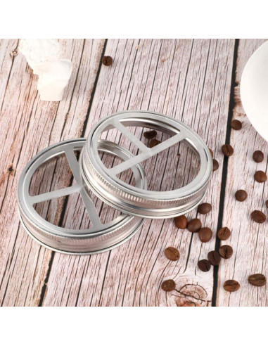 Tapa de frasco para cepillos de dientes SHOWERORO 3 piezas acero inoxidable