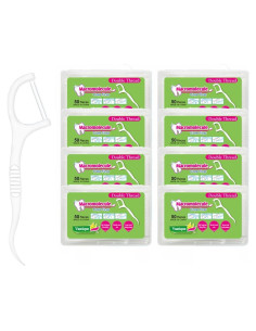 Palillos de Hilo Dental Doble Hilo KAIMAY 400 Pcs Higiene Oral