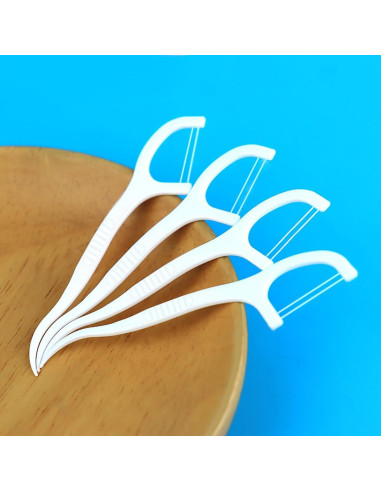 Palillos de Hilo Dental Doble Hilo KAIMAY 400 Pcs Higiene Oral