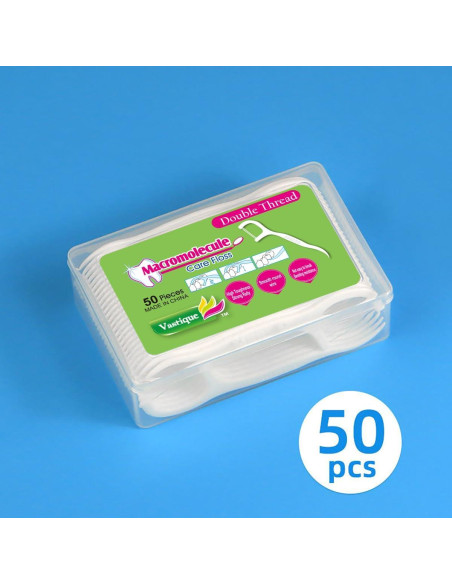 Palillos de Hilo Dental Doble Hilo KAIMAY 400 Pcs Higiene Oral