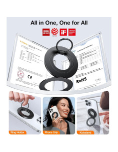 Soporte Magnético para Teléfono TORRAS Negro Delgado 2024 2