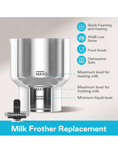 Juego de 2 Batidores de Repuesto Livatro para Espumador 6401
