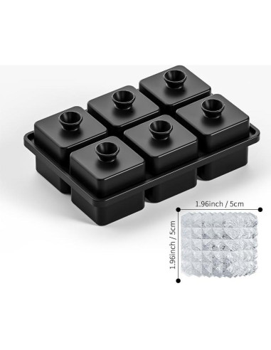 Bandeja de Hielo Grande Bangp Cuadrada Grabada para Whisky