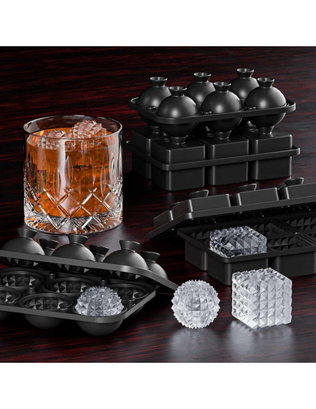 Bandeja de Hielo Grande Bangp Cuadrada Grabada para Whisky