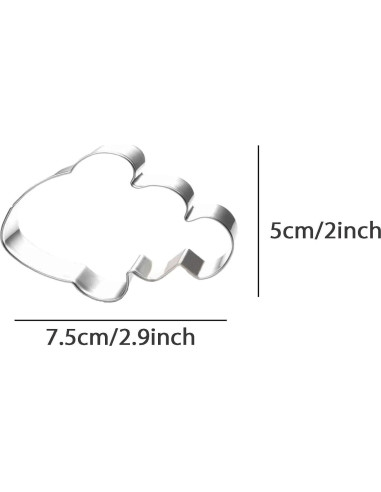 Cortador de Galletas en Forma de Pez ZDYWY Acero Inoxidable