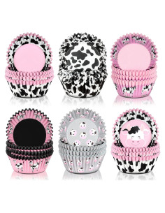 Forros para Cupcakes Vesici 600 Pcs Diseño de Vaca 8 cm