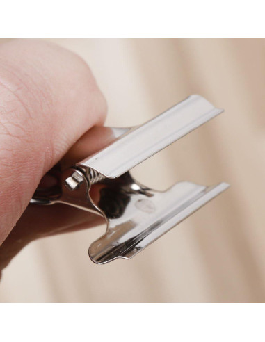 Clip de Metal Bulldog Grip ZHIZHOU 10 Piezas 3.1cm Acero Inoxidable