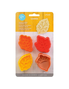 Conjunto de Cortadores de Galletas R&M 4 Piezas Hojas Otoño