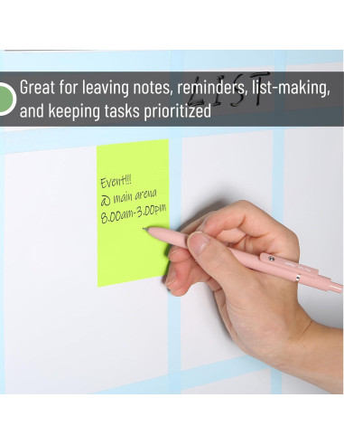 Notas Adhesivas Mr. Pen, 7.6cm x 10.2cm, 6 Blocs, 360 Hojas