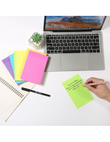 Notas Adhesivas Mr. Pen, 7.6cm x 10.2cm, 6 Blocs, 360 Hojas