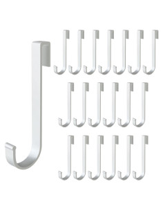 Ganchos en J Teadokly de Aluminio 20 Piezas Plata
