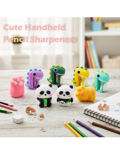 Set de 8 Sacapuntas Kawaii Baowindy para Niños - Multicolor 2