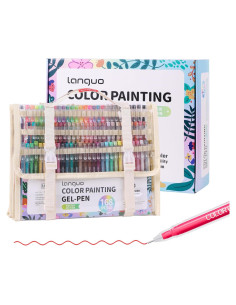 Set de Bolígrafos de Gel Yolaka 162 Colores Punta Fina 0.6mm