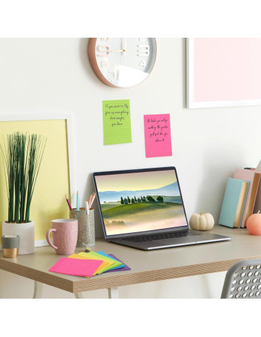 Notas Adhesivas Mr. Pen, 7.6cm x 10.2cm, 6 Blocs, 360 Hojas