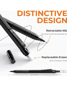 Juego de Lápices Mecánicos STAGEEK 21 Piezas Metal 0.3-2.0mm 2