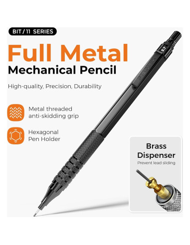 Juego de Lápices Mecánicos STAGEEK 21 Piezas Metal 0.3-2.0mm