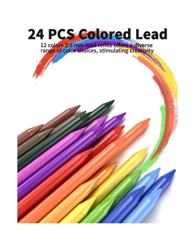 Juego de Lápices Mecánicos STAGEEK 21 Piezas Metal 0.3-2.0mm