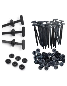 Paquete de 50 Clips de Hebilla de Nylon WoTravelPaL para Autos