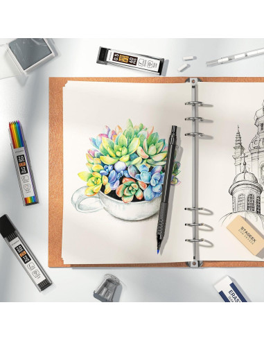 Juego de Lápices Mecánicos STAGEEK 21 Piezas Metal 0.3-2.0mm