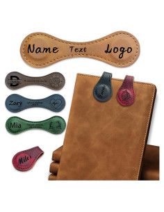 Marcador Magnético de Cuero Personalizado CDBUY 10x3cm